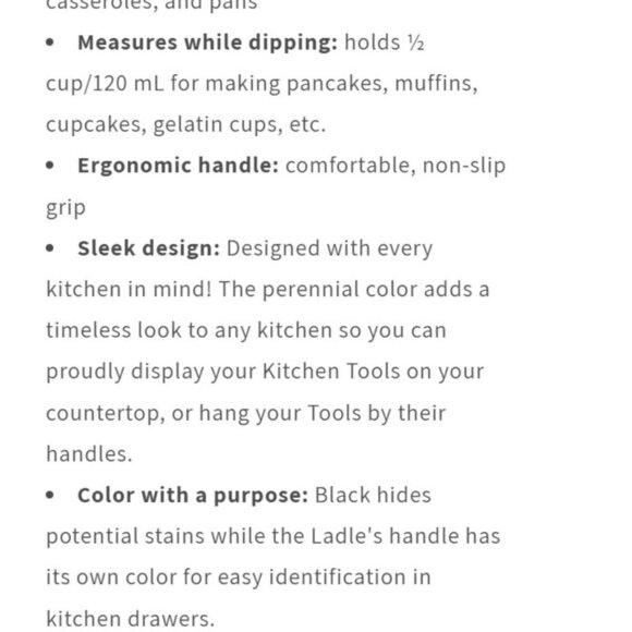 Tupperware Ladle Kitchen Tools Scoop Spoon Ladle Soft Grip handle Lightweight - Picture 10 of 12